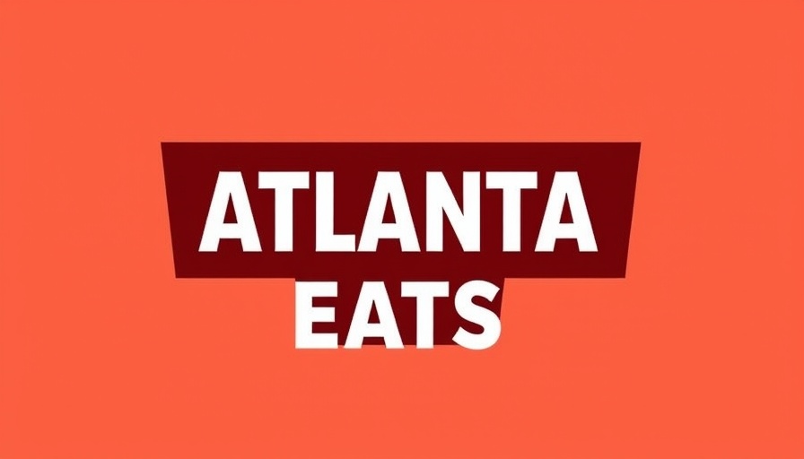 Atlanta Eats logo design vibrant contrast
