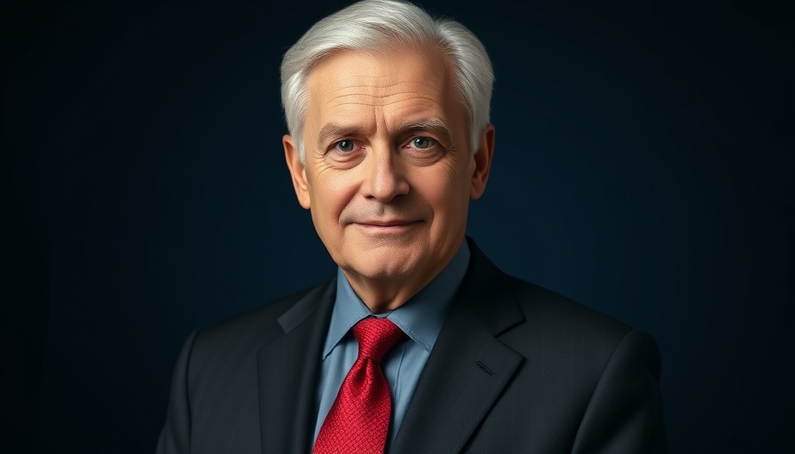 Distinguished businessman in a suit, New Orleans business news headshot.