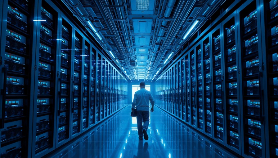Data center corridor illustrating AI electricity demand forecasts.