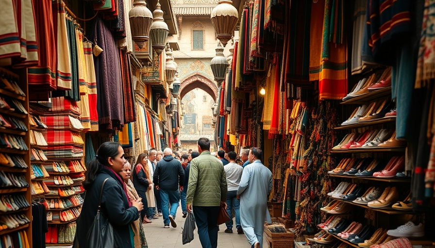 Vibrant Persian bazaar showcasing traditional marketplace scenes.
