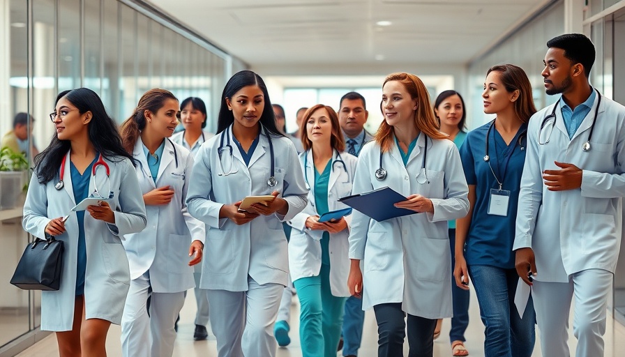 Medical team in a modern New Orleans healthcare facility.