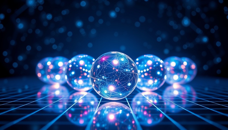 Glowing quantum spheres illustrating quantum computing advancements