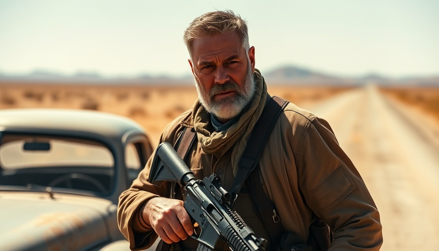 One Battle After Another movie review: man with rifle in desert