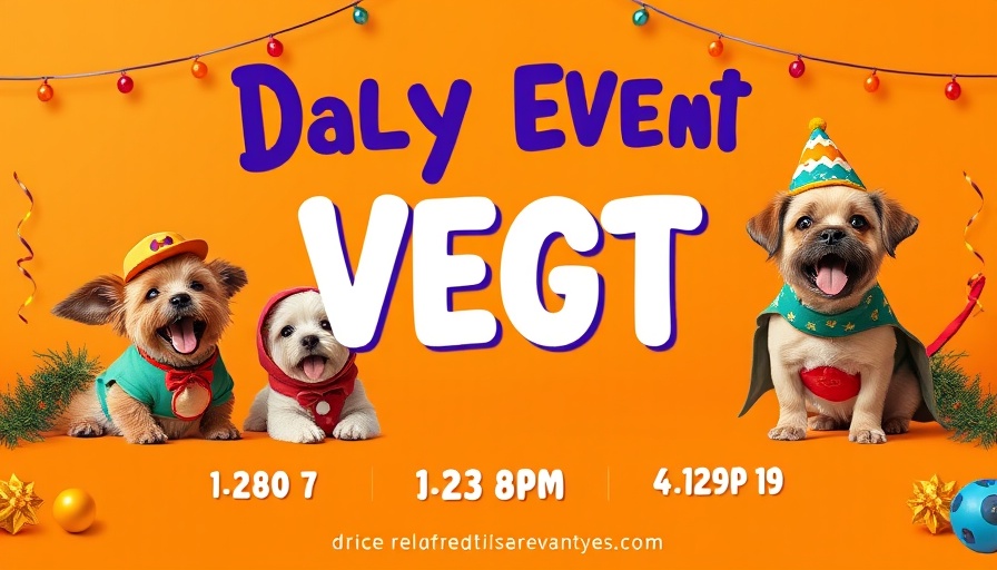Dog Adoption Event South Florida flyer with details and images