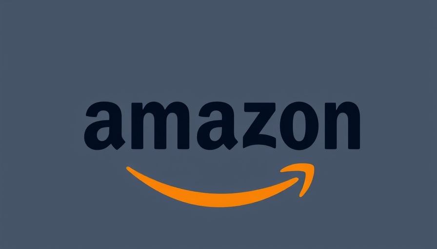 Stylized Amazon logo with geometric shapes at fall hardware event 2025.
