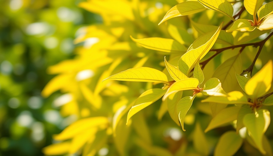 Colorful leaves in natural light, vibrant foliage