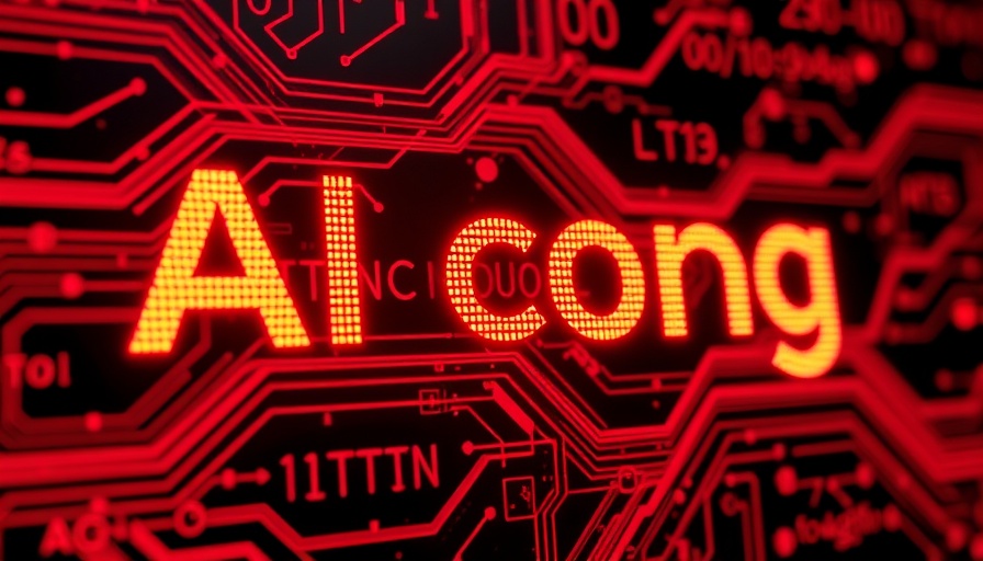 Futuristic AI coding tools interface with vibrant text display.