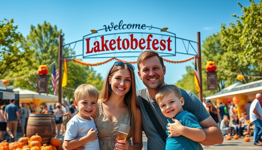 Family enjoying budget-friendly Laketoberfest event in Charlotte NC outdoors.