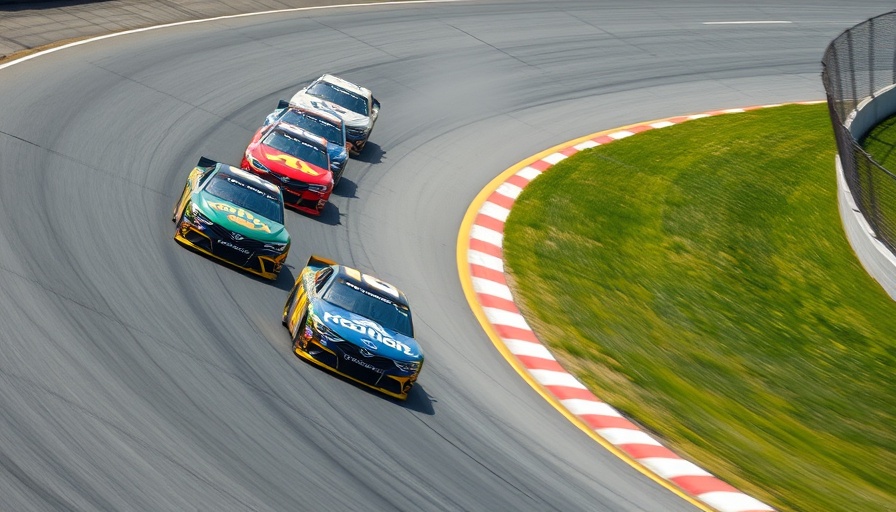 Bank of America ROVAL 400 tickets: Race cars on Charlotte Motor Speedway.