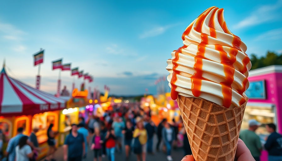 North Carolina State Fair food and vibrant fair crowd.
