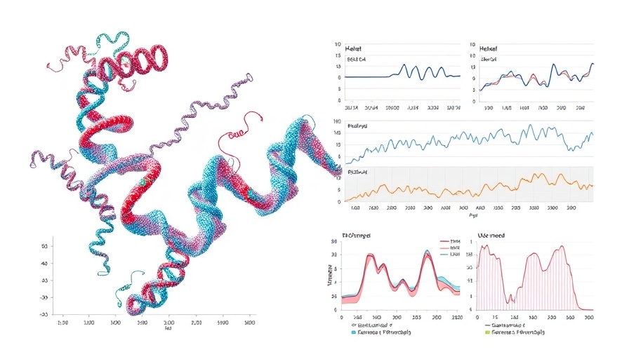 Diagrams of protein structures with graphs showing protein folding models.