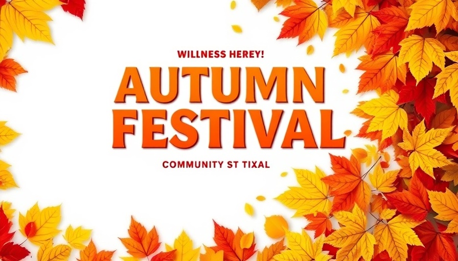 Atlanta free events festival flyer with fall leaves.