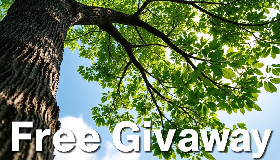 Free tree giveaway in Matthews NC flyer