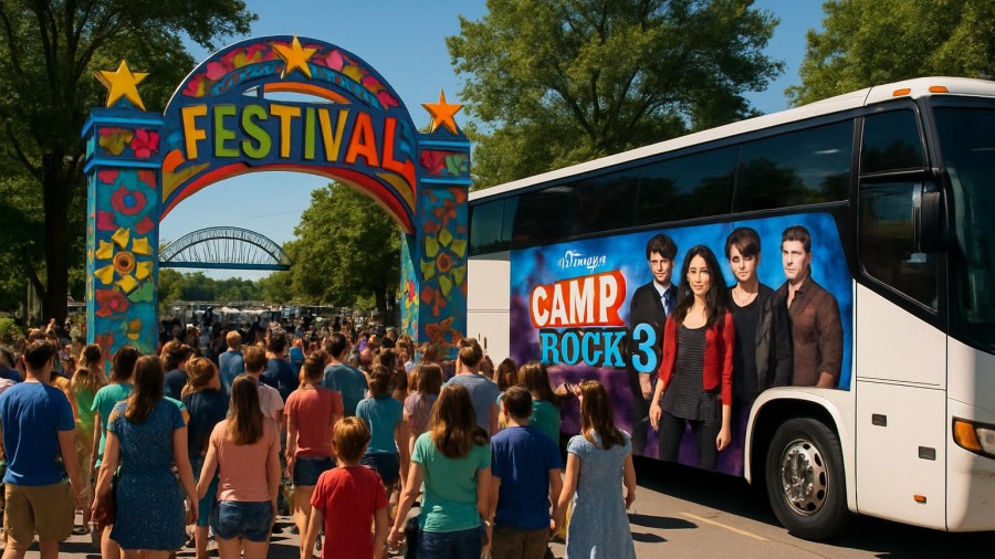Vibrant festival entrance in Charlotte, showcasing budget-friendly events and family activities.