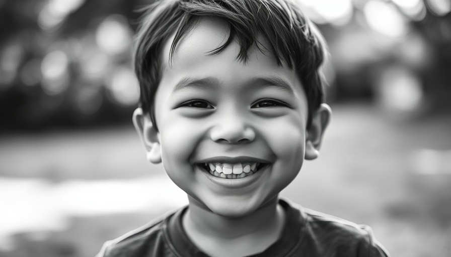 Joyful child grinning, representing discipline strategies in parenting.