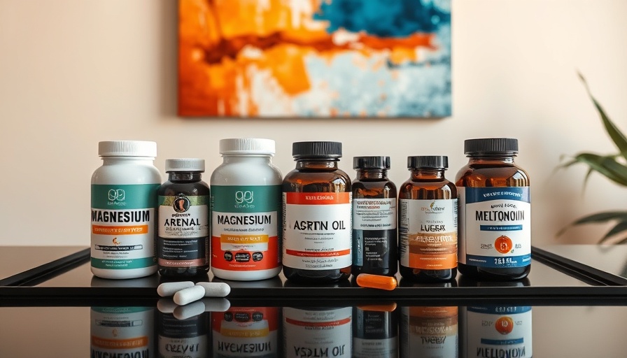 A healthy sleep stack of supplements including magnesium, castor oil, and more.