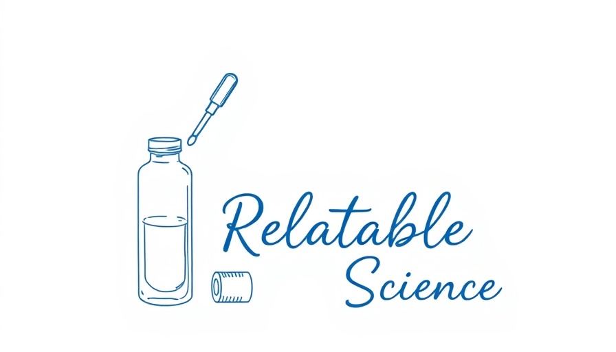 Peptides in Skincare elegant illustration with test tubes and cosmetics