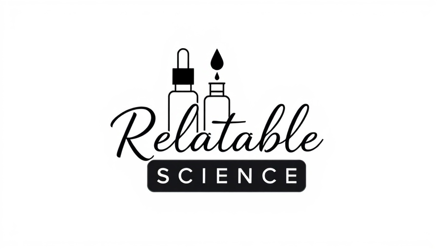 TEWL in skin concept with minimalist science logo featuring skincare elements and text 'Relatable Science'.