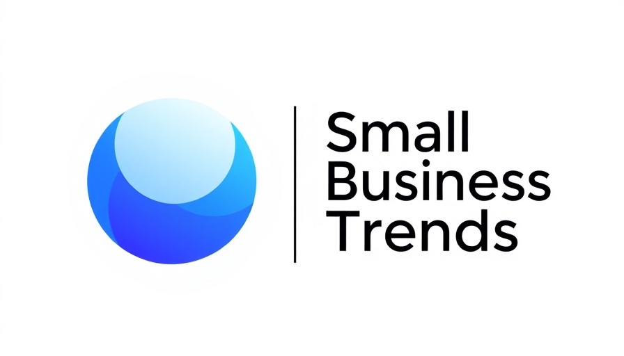 Blue circle logo with Small Business Trends text, minimalistic design.