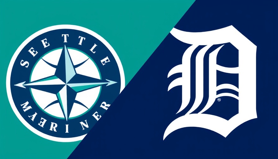 Seattle Mariners ALDS Game 4 vs Detroit Tigers logos.