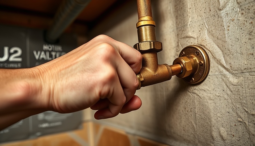 Winterize sprinkler system: adjusting water valve in basement.