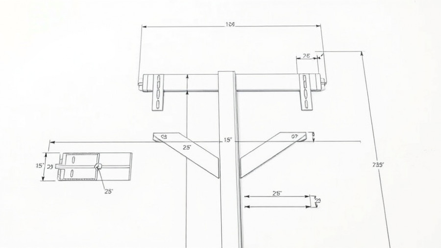 Entryway hall tree components with measurements for building