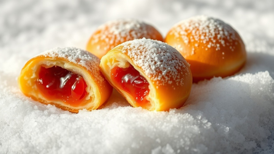 Golden sugar-coated sufganiyot with jam filling - perfect for Hanukkah recipes.