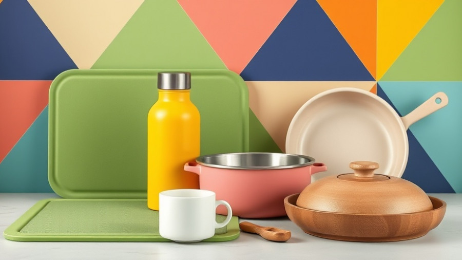 Modern kitchen essentials October 2025 display with colorful items.