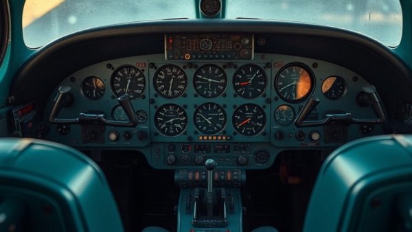 1974 Cessna 421B Golden Eagle cockpit with vintage controls and gauges.