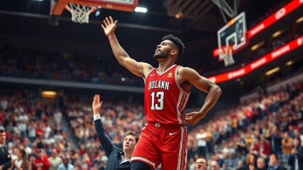 Professional basketball player in action on the court.