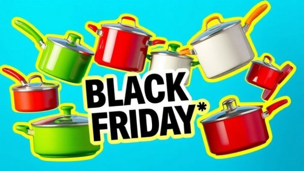 Colorful cookware pots illustrating Black Friday cookware deals