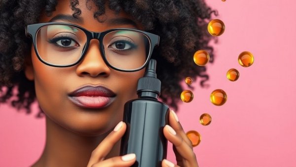Best oils for high-porosity hair with products on a pink background.