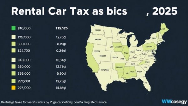Rental Car Taxes by State, 2025