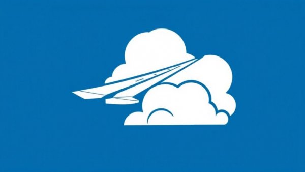 AirlineGeeks logo with airplane wing and clouds