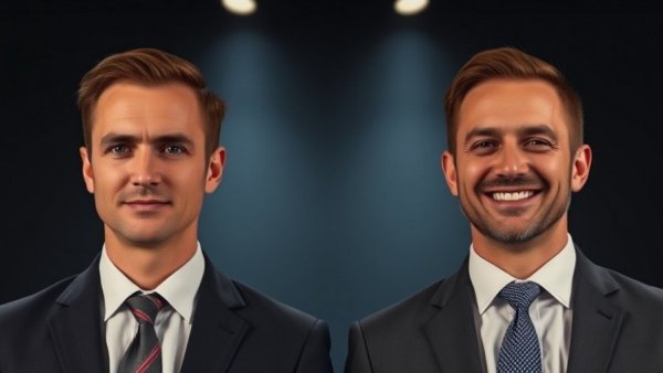 White Sox win draft lottery 2026 event showing two men in suits with different expressions.