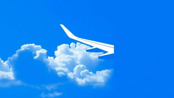 AirlineGeeks logo with airplane wing and cloudy sky