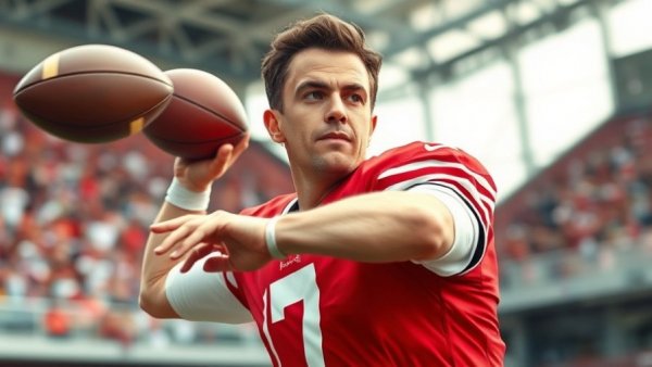 Football player in action, highlighting the intensity of Mahomes and Parsons injuries.