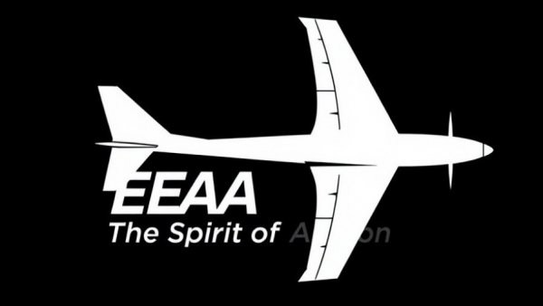 EAA logo featuring an airplane silhouette, representing Ray Aviation Scholarship.
