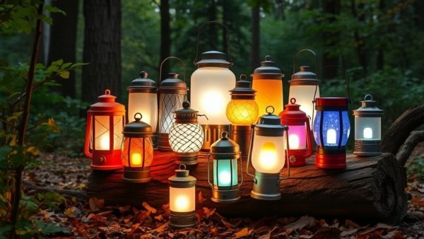 Best LED Lanterns of 2026 for Camping and Emergencies, illuminating in a forest.