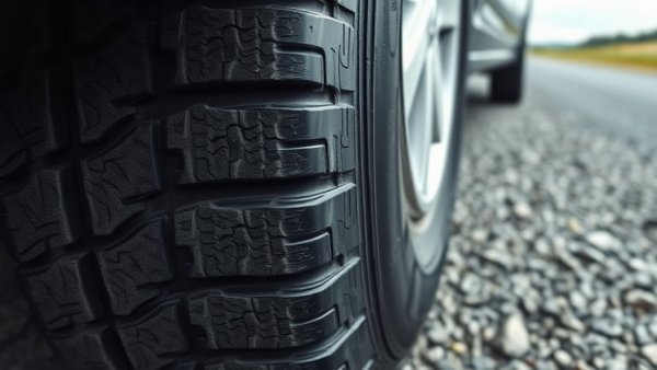 Should You Use Nitrogen In Your Tires: close-up of car tire on gravel.