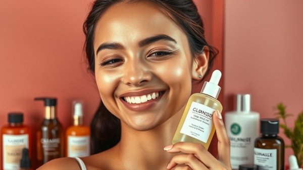 Radiant young woman with cleansing oil, best cleansing oils.
