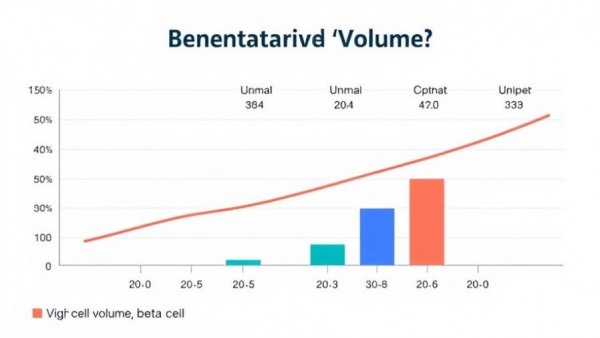 Chart showing beta cell volumes in diabetes study; Surgery Necessary to Reverse Diabetes