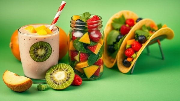 Colorful healthy meal options from a delivery service.