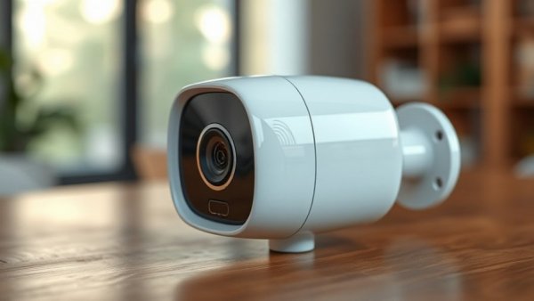 Compact security camera illustrating renter-friendly security upgrades.