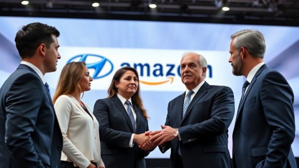 Hyundai and Amazon collaboration presentation, buying a car on Amazon concept.