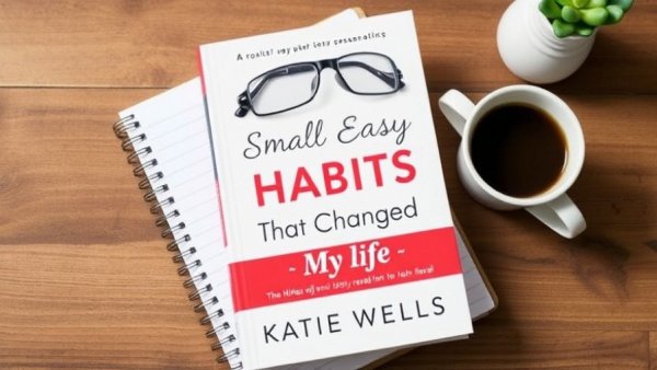 Minimalist e-book cover displaying lifestyle essentials and habits