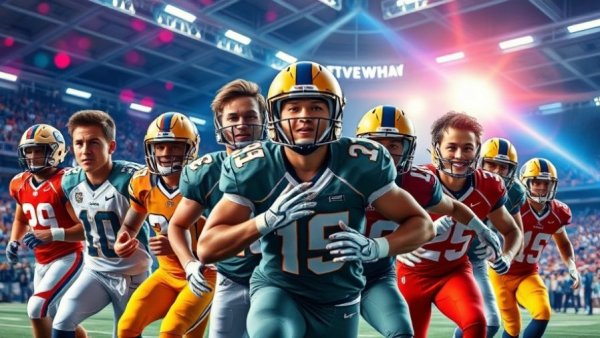 2026 NFL Mock Draft Combine Prospects collage of players in action.