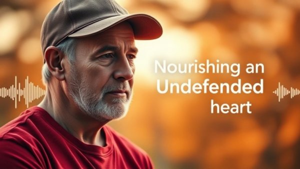 Serene cover promoting meditation to nourish an undefended heart.