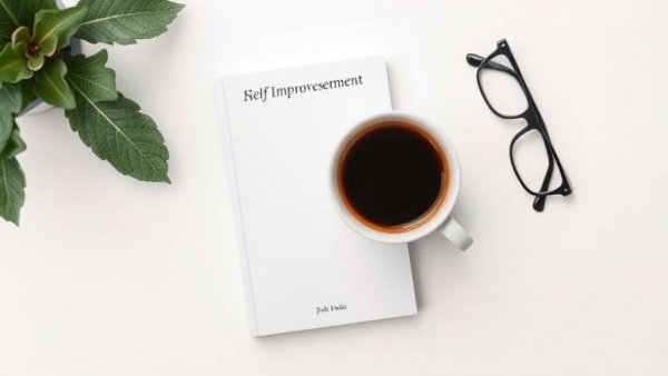 Ebook cover minimalistic design with coffee and glasses - Red Light Therapy Benefits.