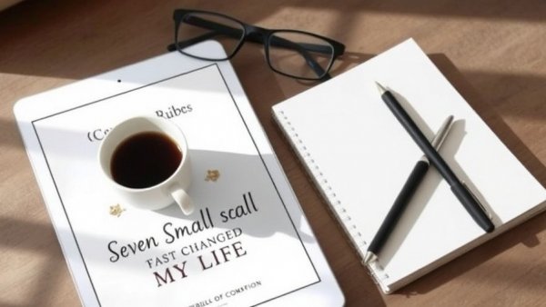 Tablet displaying ebook with coffee and glasses, Homemade Herbes de Provence.